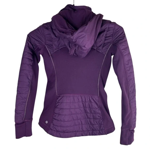 Lululemon First Mile Jacket Darkest Magenta Purple Full Zip Women's Size 2 - Picture 12 of 16